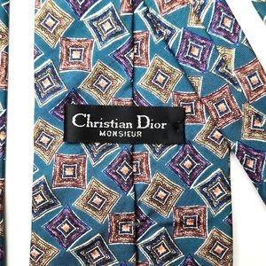 Christian Dior Italian Silk Monsieur Necktie, Vintage 90s